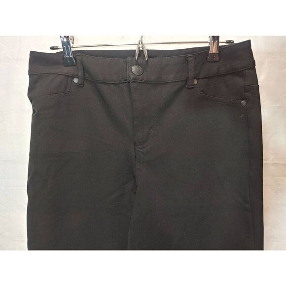 Avenue Women's PLUS PETITE Size 14P Black Cropped Jeggings Stretch Pants - Picture 5 of 7